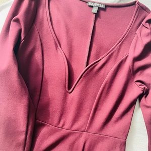 Maroon Express Dress